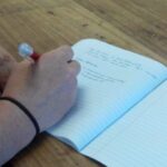 schrijfgewoontes handen die schrijven